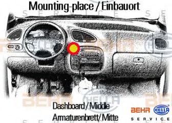 Вентилятор салона BEHR HELLA SERVICE 8EW009100201