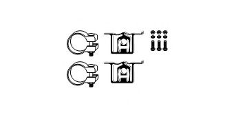 Монтажный комплект, глушитель HJS 82 11 9120