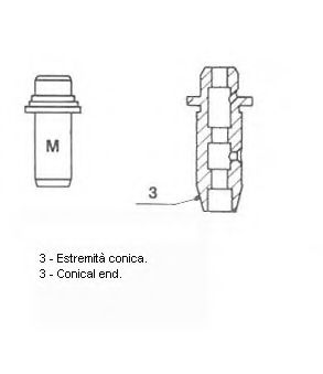 Направляющая втулка клапана METELLI 011303