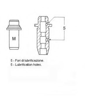 Направляющая втулка клапана METELLI 011280