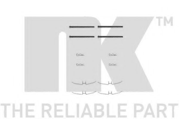 Комплектующие, колодки дискового тормоза NK 7948901