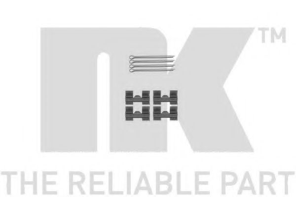 Комплектующие, колодки дискового тормоза NK 7999967