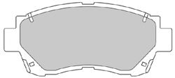 Комплект тормозных колодок, дисковый тормоз MAPCO 6539