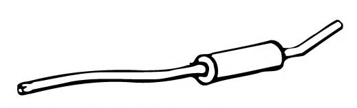 Средний глушитель выхлопных газов IZAWIT 0510