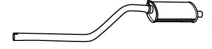 Средний глушитель выхлопных газов FONOS 610590