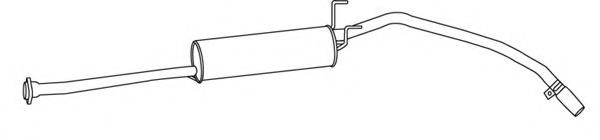 Глушитель выхлопных газов конечный FONOS 614660