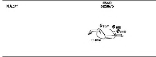 Система выпуска ОГ FONOS DWH17236