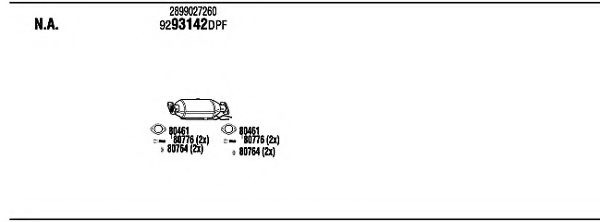 Система выпуска ОГ FONOS HYK28577A