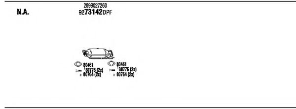 Система выпуска ОГ FONOS HYK31272B
