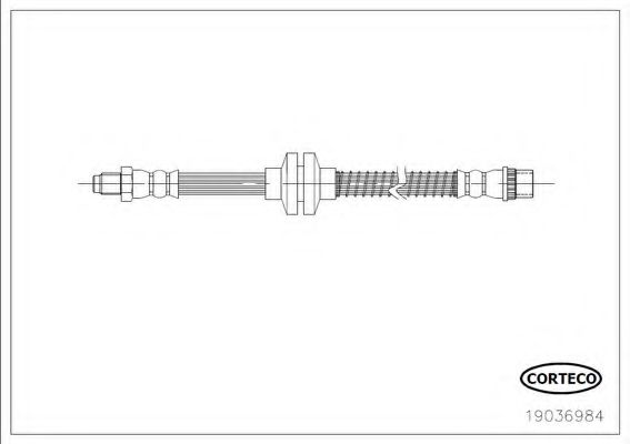 Тормозной шланг CORTECO 19036984