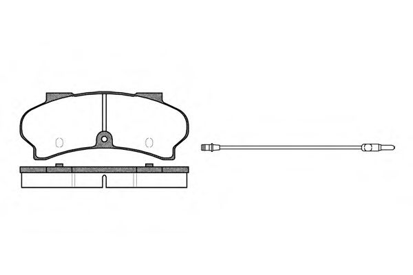 Комплект тормозных колодок, дисковый тормоз REMSA 0026.12