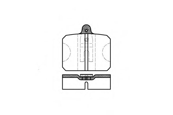 Комплект тормозных колодок, дисковый тормоз REMSA 0118.10