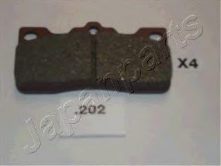 Комплект тормозных колодок, дисковый тормоз JAPANPARTS PP-202AF