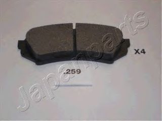 Комплект тормозных колодок, дисковый тормоз JAPANPARTS PP-259AF
