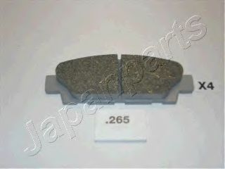 Комплект тормозных колодок, дисковый тормоз JAPANPARTS PP-265AF