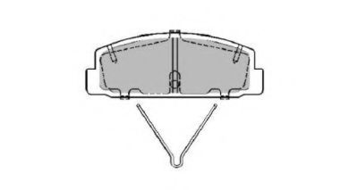Комплект тормозных колодок, дисковый тормоз AISIN ASN-2229
