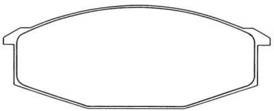 Комплект тормозных колодок, дисковый тормоз AISIN ASN-33