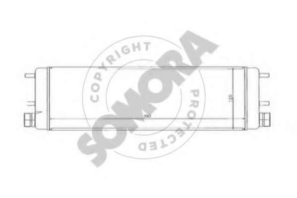 масляный радиатор, двигательное масло SOMORA 171365H