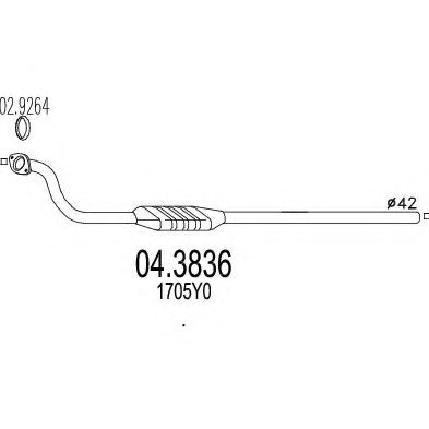 Катализатор MTS 04.3836