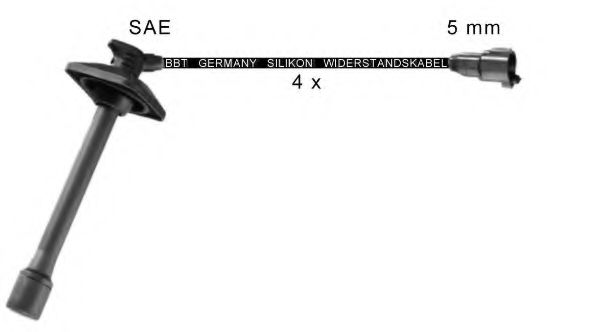 Комплект проводов зажигания BBT ZK1697