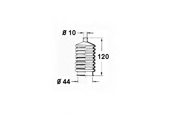 Пыльник, рулевое управление OCAP 1211156