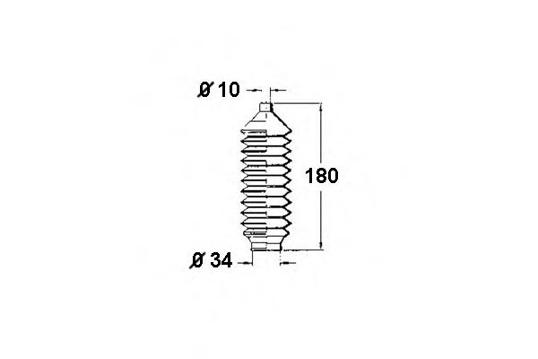 Пыльник, рулевое управление SPIDAN 83573