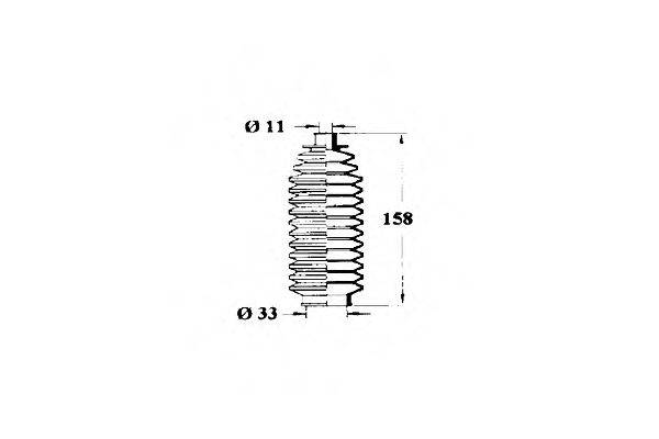 Пыльник, рулевое управление OCAP 1211272