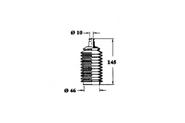 Пыльник, рулевое управление SPIDAN 83513