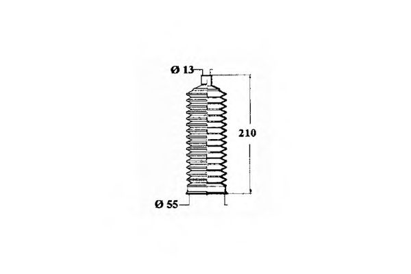 Пыльник, рулевое управление OCAP 1211293