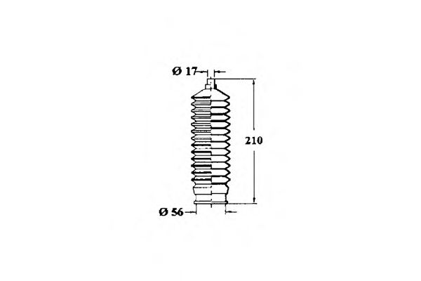 Пыльник, рулевое управление OCAP 1211337