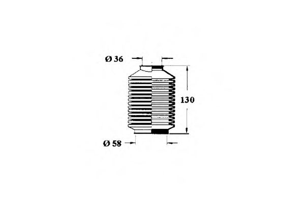 Пыльник, рулевое управление SPIDAN 83764