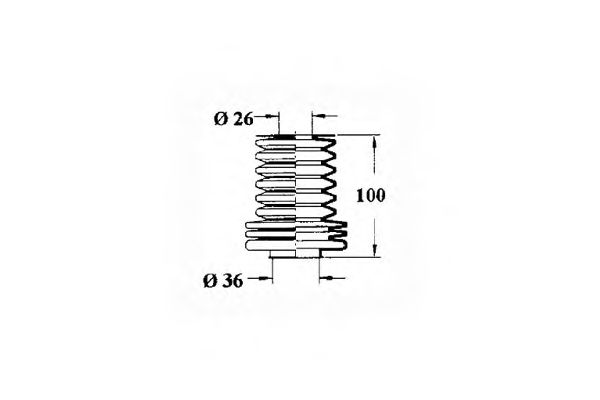 Пыльник, рулевое управление OCAP 1211120