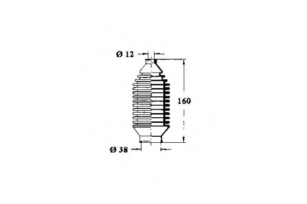 Пыльник, рулевое управление OCAP 1211149
