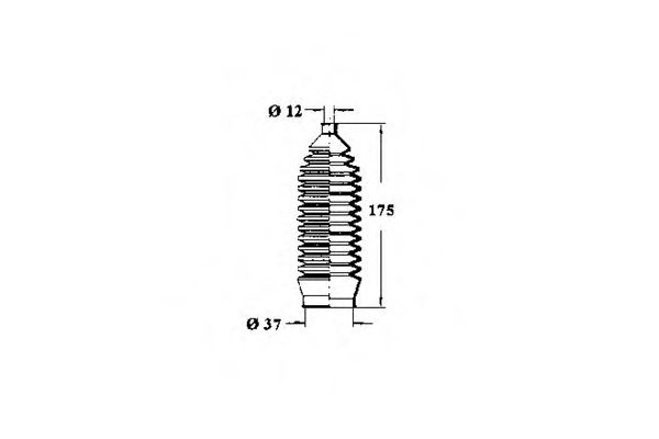 Пыльник, рулевое управление OCAP 1211153