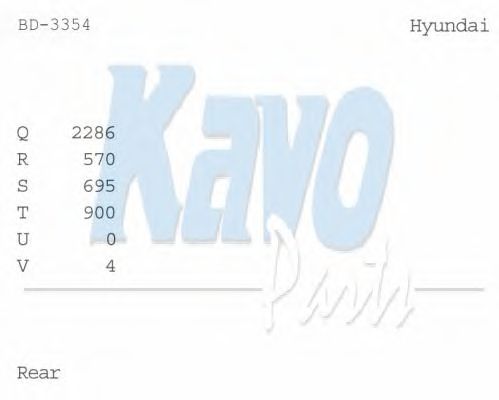 Тормозной барабан KAVO PARTS BD-3354