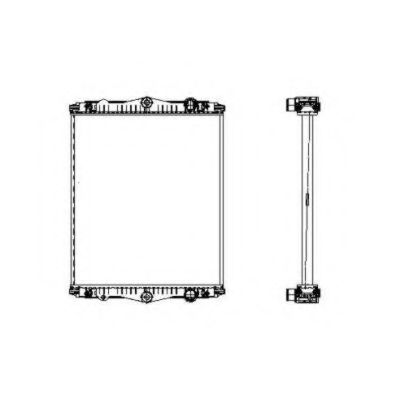 Радиатор, охлаждение двигателя NRF 509744