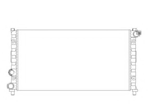 Радиатор, охлаждение двигателя NRF 58765