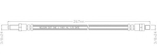Тормозной шланг REMKAFLEX 0088