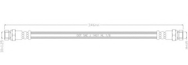 Тормозной шланг REMKAFLEX 1575