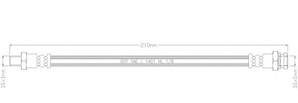 Тормозной шланг REMKAFLEX 2781