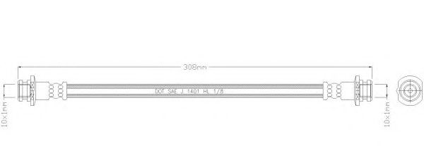 Тормозной шланг REMKAFLEX 2976