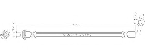 Тормозной шланг REMKAFLEX 3131