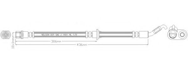 Тормозной шланг REMKAFLEX 3480