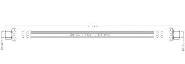 Тормозной шланг REMKAFLEX 3487