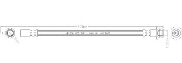 Тормозной шланг REMKAFLEX 3622