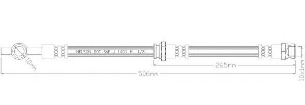 Тормозной шланг REMKAFLEX 3794