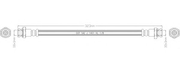 Тормозной шланг REMKAFLEX 4261