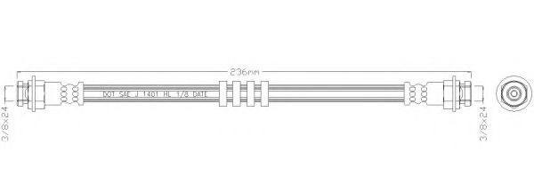 Тормозной шланг REMKAFLEX 4512