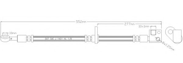 Тормозной шланг REMKAFLEX 4721