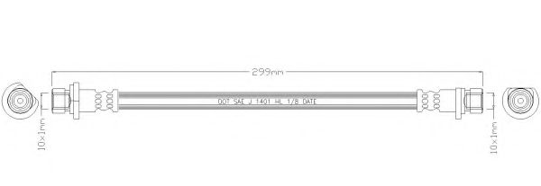 Тормозной шланг REMKAFLEX 4723